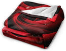 HGOD DESIGNS Red Rose Throw Blanket Ultra Soft Warm All Season Rose Decorative Fleece Blankets for Bed Chair Car Sofa Couch Bedroom 40"X50" by CozyNest Decor
