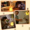 Capybara Little Night Light for Kids, Portable USB Rechargeable Animal Lamps Touch Control Lamp, Silicone Night Light with Timing Function,Children's Christmas Gifts by TinyTreasures Baby Boutique