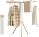 Clothes Drying Rack Tripod,Laundry Hanger Dryer Rack,Portable Drying Rack,Outdoor Clothes Rack-Drying Rack Clothing Laundry Bedroom Household Wooden-16rods by CozyNest Decor