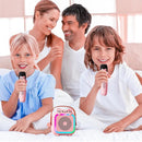 Karaoke Machine with 2 Wireless Microphones for Kids Adults,Portable Bluetooth Speaker Girls Toddlers Toy Gift for Aged 3-12 Year Birthday Parties Christmas Party - Pink by TinyTreasures Baby Boutique