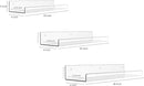 Rebecca Luxurious Acrylic Floating Shelves for Wall - 2 Pack of 24" x 2" x 4" - 5mm Thick Clear Book Shelf for Bathroom, Bedroom, Nursery, Kids Room with Easy Installation Hardware – Cute Bookshelf by TinyTreasures Baby Boutique