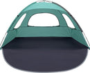 WhiteFang Beach Tent Anti-UV Portable Sun Shade Shelter for 3/4/6/8 Person, Extendable Floor with 3 Ventilating Mesh Windows Plus Carrying Bag, Stakes and Guy Lines by TinyTreasures Baby Boutique