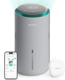 MistFree Smart Humidifier for Bedroom, Evaporative Humidifier No White Dust, Auto Humidity & APP Control, 3L Water Tank Easy to Clean, Sleep Mode, Timing, Humidifiers for Nursery/Baby(Gray) by TinyTreasures Baby Boutique