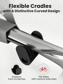 YORKING Bike Wall Mount, Horizontal Wall Mount Hanger Holds Up to 55Lbs Bike Indoor Storage Rack Hook with 5 Adjustable Levels, Extends to Fit 32.6" Handlebars for 1 Bicycle in Home Garage – Black by GreenHaven Gardens