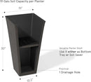 LA JOLIE MUSE 30 inch Tall Planters Set of 2, Indoor/Outdoor Rectangular Large V Shaped Taper Planters for Front Door by GreenHaven Gardens
