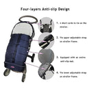 Go 3 Seasons Universal Stroller Footmuff, Warm Winter Bunting Bag for Toddler, Waterproof Sleeping Bag, Anti-Slip Height Adjustable, Winter Blanket by TinyTreasures Baby Boutique