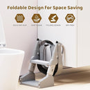 Potty Training Seat, 3-in-1 Toddler Toilet Seat with Step Stool Ladder, Splash Guard Anti-Slip Pad, Foldable Potty Chair with Soft Cushion for Toddler Kids Boys Girls by TinyTreasures Baby Boutique