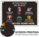 Pride Flag, Pride Banner, Love is Love Wall Decor, Feminist Gay Pride Lesbian LGBTQ Wall Hanging, Be Kind Banner Flag, Rainbow Wall Flag Home Living Room Decor, Banner for Room by TinyTreasures Baby Boutique