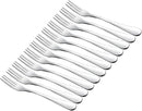 Crab Stainless Steel Forks,Small Appetizer Fork 3 Prong Tasting Escargot Forks Portable Cocktail Salad Fruit Forks for Kitchen Accessory Wedding Party,Set of 12, 4.8 Inches by CozyNest Decor