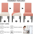 JQinHome Terra Cotta Chair Covers for Dining Room Set of 8, High Stretch Removable Washable Parsons Chair Slipcover for Home Party Hotel Wedding Ceremony (8PCS, Terra Cotta) by CozyNest Decor