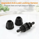 1/4 Inch Drip Irrigation Anti-leak Coupling Fittings, 25 Pieces 1/4'' Drip Line Barbed Locked Coupler Connectors for 1/4 Inch Irrigation Tubing for Garden Drip Systems by GreenHaven Gardens