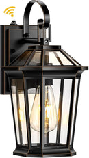 VIANIS Dusk to Dawn Outdoor Wall Lighting, Black Waterproof Exterior Lighting Fixtures for House, 100% Anti-Rust Aluminum Modern Outside Coach Light Fixture Wall Mount for Porch, Garage, Front Door by GreenHaven Gardens
