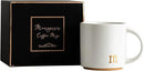 COLLECTIVE HOME - Monogram Ceramic Mugs, 15 oz Golden Initial Coffee Cups, Elegant Alphabet Tea Mugs, Elegant Personalized Mug with Gift Box, Luxurious Cups for Office and Home (m) by CozyNest Decor