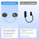 2 Pack Refrigerator Lock with Sticky Adhesive Pads, Child Proof Refrigerator/Fridge/Freezer Door Lock for Toddlers and Kids, Baby Safety Locks for RV Refrigerator, Cabinets and Drawers, Oven (Patent) by TinyTreasures Baby Boutique