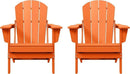 Westin Outdoors Laguna WO Home Furniture Adirondack Chair 2 PCS Set Outdoor Folding Patio Chair for Bon Fire Pit Garden Lawn Backyard Lounging Relaxing (Orange) by GreenHaven Gardens