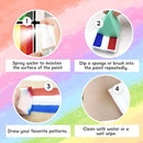 Face Body Paint Kit for Kids & Adults - 36 Vibrant Rainbow Colors,6 Glitter Gels,with Stencils,Brushes,Tattoos.Ideal for Halloween,Christmas, Birthday Parties,Cosplay (Rainbow Sparkle Set) by TinyTreasures Baby Boutique