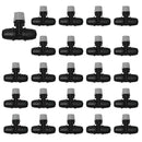 24 Pcs Upgraded Micro Spray Irrigation Drippers for 1/4" Drip Tubing, Adjustable Three-Way Atomizing Nozzle Irrigation Emitters Tee Misting Drippers for Drip Sprinkler Systems by GreenHaven Gardens