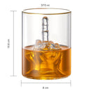 Middle Finger Gifts Whiskey Glass | SINGLE | (12.5 OZ)