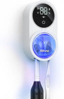Bitvae Toothbrush Cleaner & Toothbrush Holder, Cleaning and Air Drying, LED Smart Screen, Rechargeable Wall Mount Toothbrush Holder for Bathrooms by CozyNest Decor