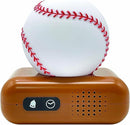 LEXiBOOK, Baseball - Baseball Nightlight Alarm Clock, Sounds and Melodies, LCD Backlit Screen, Luminous, Snooze, Brown/White, RL800BL by TinyTreasures Baby Boutique
