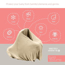 Byrd & Blume Maternity Nursing Cover Breathable Lightweight Breastfeeding Cover Wrap Shawl Scarf Poncho Full 360 (Latte, One size) by TinyTreasures Baby Boutique