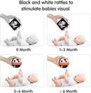TUMAMA High Contrast Shapes Sets Baby Toys, Black and White Stroller Toy for Car Seat Baby Plush Rattles Rings Hanging Toy for 0 3 6 9 to 12 Months, Newborn,Toddlers,Infants (4 Packs) by TinyTreasures Baby Boutique