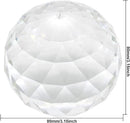 Clear Crystal Suncatcher Ball Prism Glass Sphere Faceted Gazing Ball Rainbow Maker Window Prisms Suncatcher for Window, Sun Catcher(80mm/3.15inch) by GreenHaven Gardens