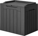 JUMMICO 31 Gallon Resin Deck Box Waterproof Indoor Outdoor Storage Boxes for Patio Furniture Cushions and Garden Tools (Gray) by CozyNest Decor