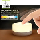 Rechargeable Mini Touch Night Light, Wireless LED Lamp for Kids - Portable, Dimmable Nursery Lamp by TinyTreasures Baby Boutique