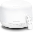 InnoGear 500ml Essential Oil Diffuser with Remote Control, Premium Ultrasonic Aromatherapy Diffusers Scent Humidifier Vaporizer Auto-Off Timer for Large Room Home, Basic White by CozyNest Decor