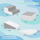 Foam Blocks Climbing for Kids: Toddler Toys for Indoor and Outdoor Fun - Soft PU Leather Play Structure for Crawling and Sliding - Ideal for Playhouse and Play Gym Activities by TinyTreasures Baby Boutique