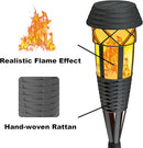 Flickering Flames Torch Light Solar Garden Lights Waterproof Landscape Lighting - 8 Pack by GreenHaven Gardens