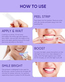 MySmile Non-Sensitive 10Pcs Teeth Whitening Strips Kit with Waterproof 28X LED Light 10-Min Fast Remove Coffee Wine Tobacco 20 Years of Stains Whitening Tooth Care Oral Safe for Enamel by CozyNest Decor