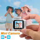 Mini Action Camera 1080P with 32GB Card, White, Compact and Portable, Perfect for Carrying Around, Long Battery Life, High-Definition Display by TinyTreasures Baby Boutique