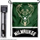 WinCraft Milwaukee Bucks Garden Flag with Stand Holder by GreenHaven Gardens