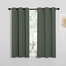 NICETOWN Bedroom Blackout Curtains for Kitchen Window - Window Treatment Thermal Insulated Solid Grommet Sound Reducing for Kitchen/Nursery, Dark Mallard, 2 Panels, W34 x L50 by TinyTreasures Baby Boutique