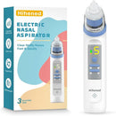 Electric Nasal Aspirator for Baby, Nose Aspirator for Toddlers, Rechargeable Baby Nose Sucker, Nose Cleaner with 3 Silicone Tips, 5 Suction Levels, Music and Light Soothing Function，Blue by TinyTreasures Baby Boutique