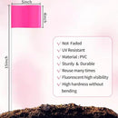 Zozen 50Pack Fluorescent Pink Marking Flags, Writable/15x4x5 Inch, Yard Flags for Lawn & Irrigation & Landscape & Sprinkler & Survey & Dog Training. by GreenHaven Gardens