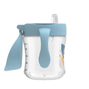 Dr. Brown's Natural Flow Anti-Colic Options+ Special Edition Blue Baby Bottle Gift Set with Soft Sippy Spout Transition Cup, Flexees Teether, Bottle Cleaning Brush and Travel Caps by TinyTreasures Baby Boutique