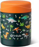 Fimibuke Insulated Kids Food Jar, 12 OZ Bpa Free Wide Mouth Stainless Steel Vacuum Thermos for Hot Cold Food for School Travel Leakproof Toddler Boy Girl Lunch Container Snack Cup for Fruits Veg Soup by TinyTreasures Baby Boutique