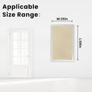 Self Adhesive Portable Blackout Curtains for Bedroom Easy to Install Window Thermal Lnsulated Kitchen Room Darkening Small Window Curtains, Cortinas Para Cuarto, 35"W X 59"L, Beige, 1 Panel by TinyTreasures Baby Boutique