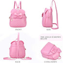 KL928 Girls Bowknot Polka Dot Cute Mini Backpack Small Daypacks Convertible Shoulder Bag Purse for Women by TinyTreasures Baby Boutique