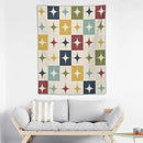 ICMOLYYENLO Boho Medieval Cat Tapestry, Abstract Atomic Starburst Geometric Aesthetic Art Wall Hanging For Bedroom Living Room Dormitory 50x60 Inches by CozyNest Decor