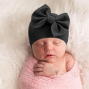 BQUBO Newborn Baby Hats Mittens Set Hospital Hat Beanie Infant Bow Hats Baby Gloves No Scratch Mittens for 0-6 Months by TinyTreasures Baby Boutique