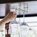 Soro Essentials Set of 2 Brass Plated 10" Glass Hangers, Rust Resistant by CozyNest Decor