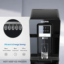 2 in 1 Bottom Load Water Cooler Dispenser with Ice Maker for 3 Gallon Bottle 17lbs Daily Capacity (NO HOT Water) Black by CozyNest Decor
