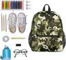 Toddler Backpack for Boys Girls - 12 Inch Green Camo Kids Backpacks Preschool Kindergarten Lightweight Waterproof Schoolbag Book Bag for School by TinyTreasures Baby Boutique