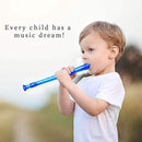 Soprano Recorder Instrument for Kids Beginners Student 8 Hole Flute German Fingering C Key Recorder Instrument 3 Piece with Cleaning Rod and Bag Fingering Chart by TinyTreasures Baby Boutique