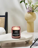 M&SENSE Woody Blush - Rose Vetiver Scented Candles 7.05oz 50 Hour Long Lasting Burn Non Toxic Natural Luxury Candle Gifts for Women，Aromatherapy Gifts for Relaxing Spa by CozyNest Decor