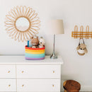 OrganiHaus 3-Pack Rope Rainbow Storage Baskets for Shelves | for Classroom and Nursery | Storage Bins & Toy Organizer for Baby Room by TinyTreasures Baby Boutique